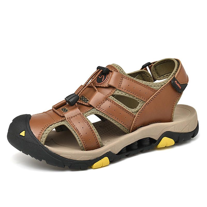 Soft Sole Outdoor Hollow Out Senderismo Camuflaje Band Sandalias De Playa Para Hombres