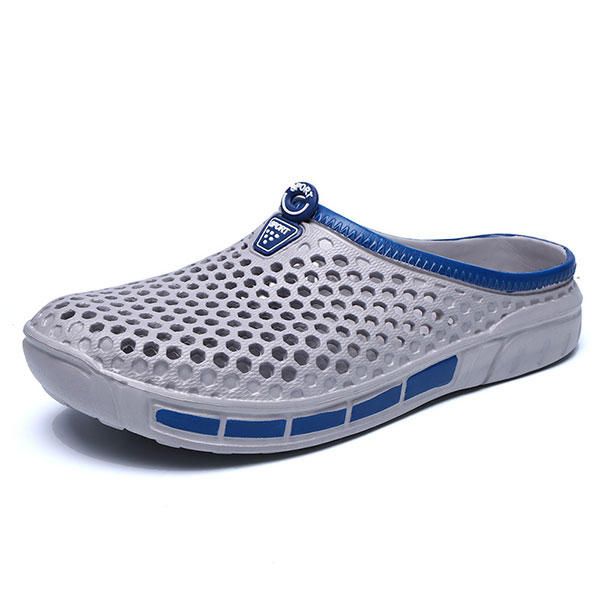 Zapatos De Deslizamiento Para Hombres Playa Al Aire Libre Casual Sandalias Ahuecadas