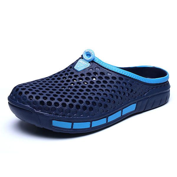 Zapatos De Deslizamiento Para Hombres Playa Al Aire Libre Casual Sandalias Ahuecadas