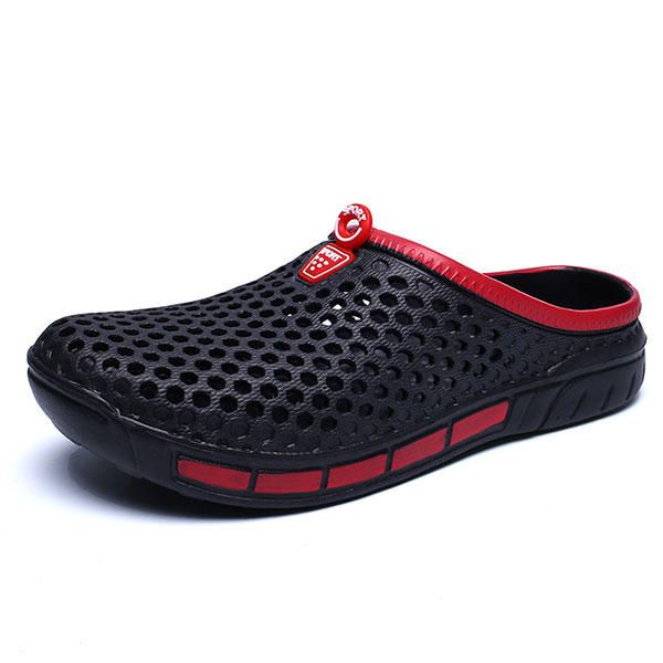 Zapatos De Deslizamiento Para Hombres Playa Al Aire Libre Casual Sandalias Ahuecadas