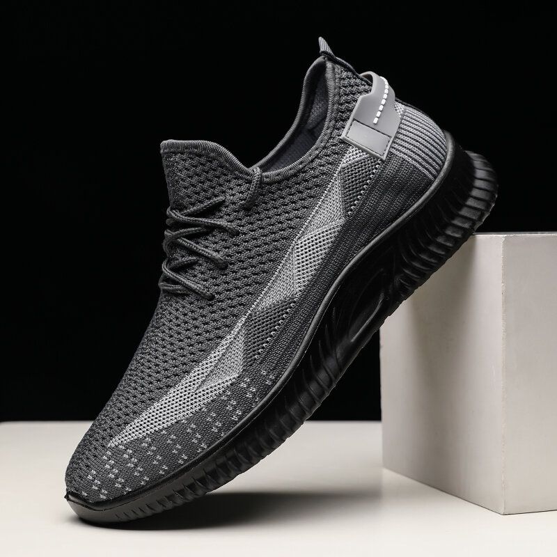 Hombres Cómodas Zapatillas Deportivas Breathbale Con Cordones Para Correr Zapatos Para Caminar