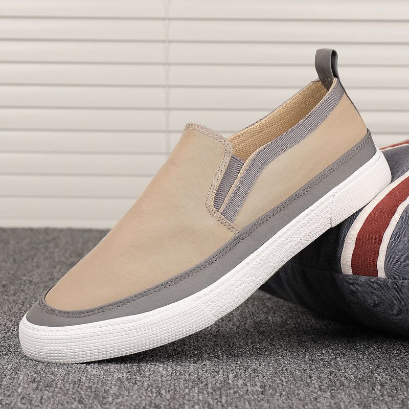 Hombres Cómodos Y Transpirables Slip On Casual Daily Canvas Sneakers