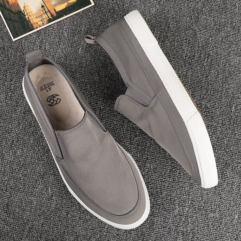 Hombres Cómodos Y Transpirables Slip On Casual Daily Canvas Sneakers