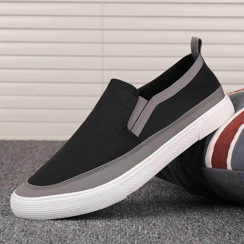 Hombres Cómodos Y Transpirables Slip On Casual Daily Canvas Sneakers