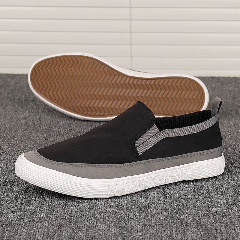 Hombres Cómodos Y Transpirables Slip On Casual Daily Canvas Sneakers