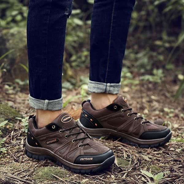 Hombres Senderismo Con Cordones Al Aire Libre Zapatillas Deportivas Ligeras Para Correr