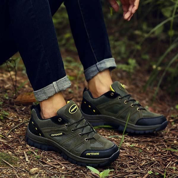 Hombres Senderismo Con Cordones Al Aire Libre Zapatillas Deportivas Ligeras Para Correr