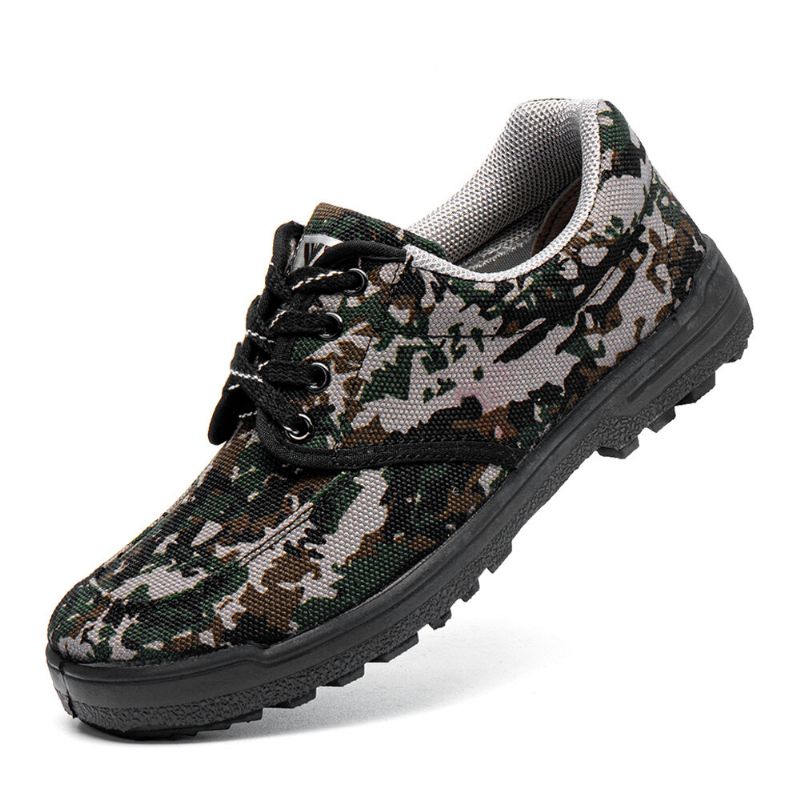 Zapatillas De Deporte De Camuflaje Para Hombre Zapatos De Estilo De Trabajo Suaves Y Transpirables Antideslizantes