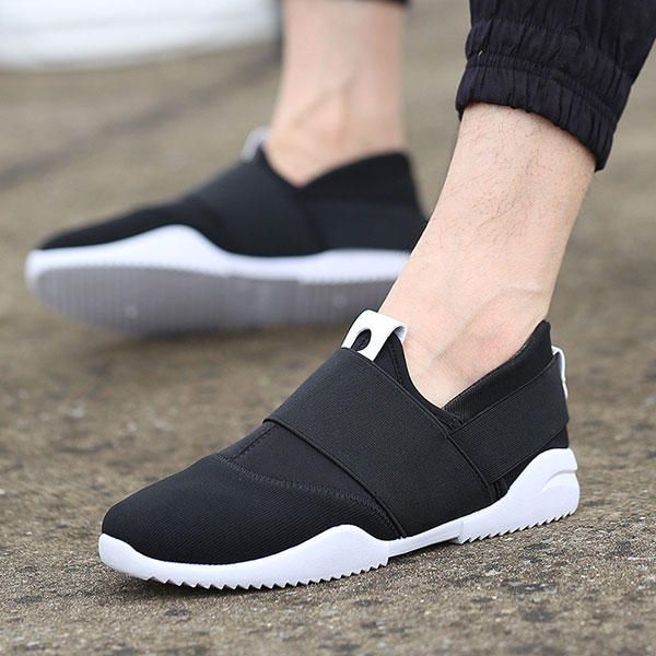 Zapatillas De Deporte Informales Con Cordones Elásticos Y Transpirables Para Hombre