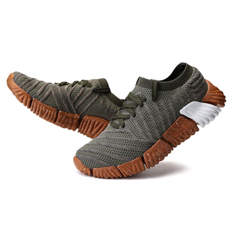 Zapatillas De Deporte De Malla Transpirable Con Suela Suave Para Hombre Calzado Deportivo Informal