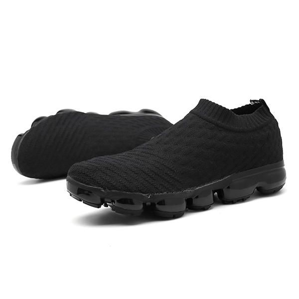 Zapatillas De Deporte Sin Cordones Informales Cómodas Y Ligeras De Tejido De Punto Para Hombre