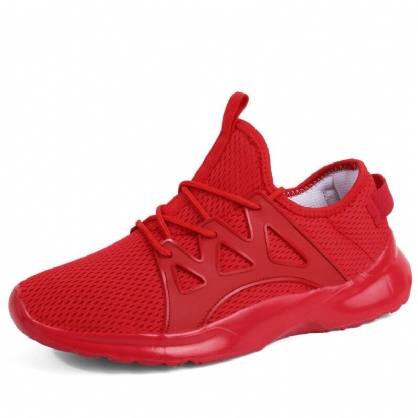 Zapatillas De Deporte De Superficie De Red Transpirables Ligeras Y Suaves Para Hombre