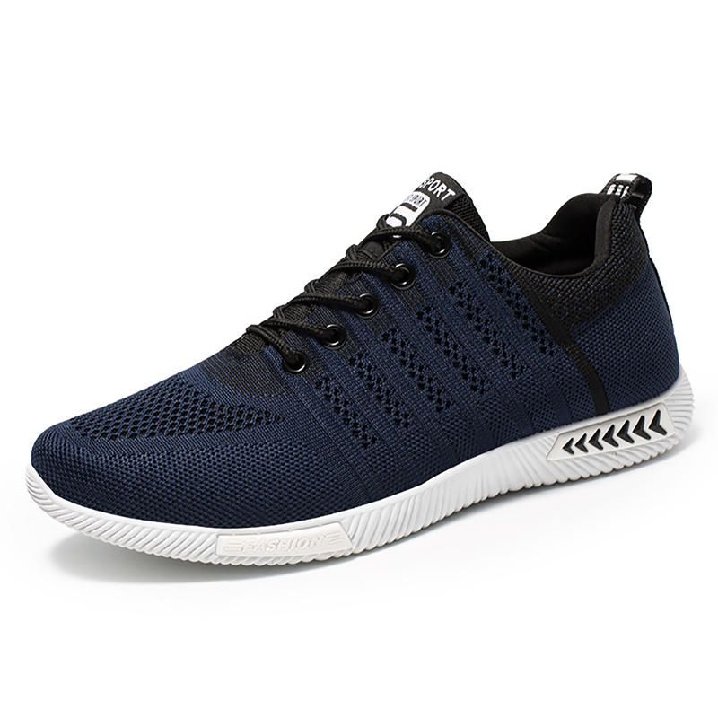 Zapatillas Deportivas De Correr Ligeras De Punto Transpirables Para Hombre