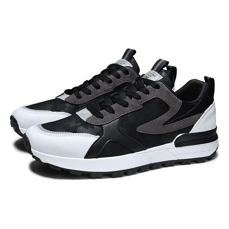 Zapatillas Deportivas Gruesas Informales Deportivas Ligeras Con Cordones Para Hombre