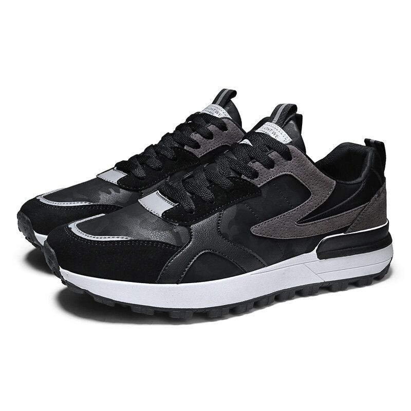 Zapatillas Deportivas Gruesas Informales Deportivas Ligeras Con Cordones Para Hombre