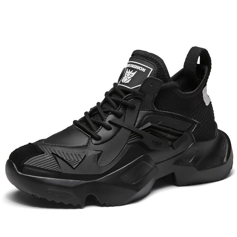 Zapatillas Deportivas Informales Resistentes Al Deslizamiento De Empalme De Tela Rompible Con Estilo Para Hombre