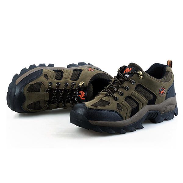 Zapatos Atléticos Transpirables Al Aire Libre Para Hombres Zapatos Para Caminar Con Cordones Zapatos De Montañismo