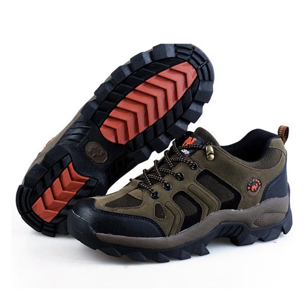 Zapatos Atléticos Transpirables Al Aire Libre Para Hombres Zapatos Para Caminar Con Cordones Zapatos De Montañismo