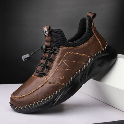 Zapatos Deportivos Casuales Suaves Ligeros Y Cómodos De Piel De Vaca Para Hombre