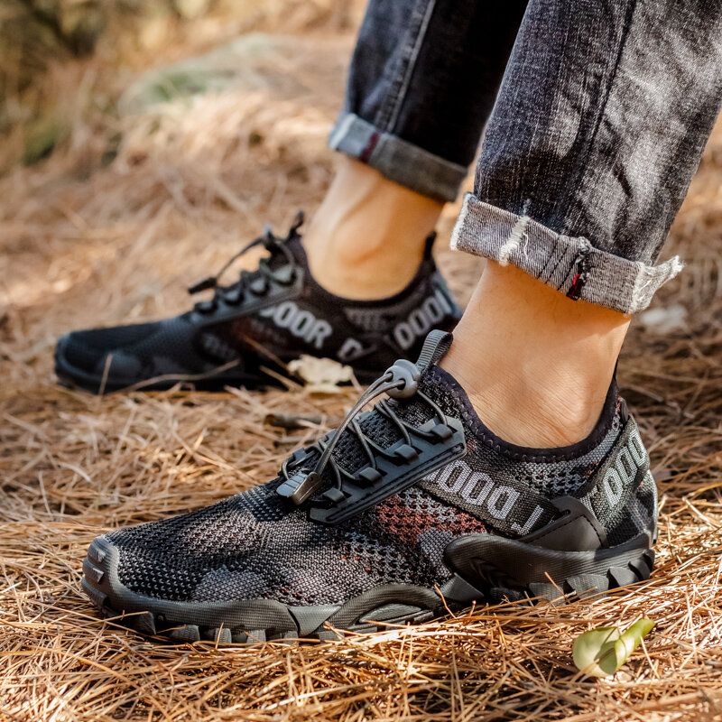 Zapatos De Escalada Al Aire Libre Antideslizantes Transpirables De Malla Para Hombres