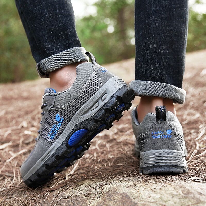 Zapatos De Escalada Al Aire Libre Antideslizantes Transpirables De Malla Para Hombres