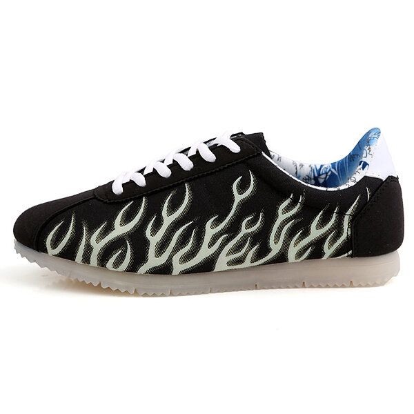 Zapatos Lumineuse Unisex Con Cordones Zapatos De Pareja Con Luz Nocturna Zapatillas Iluminadas