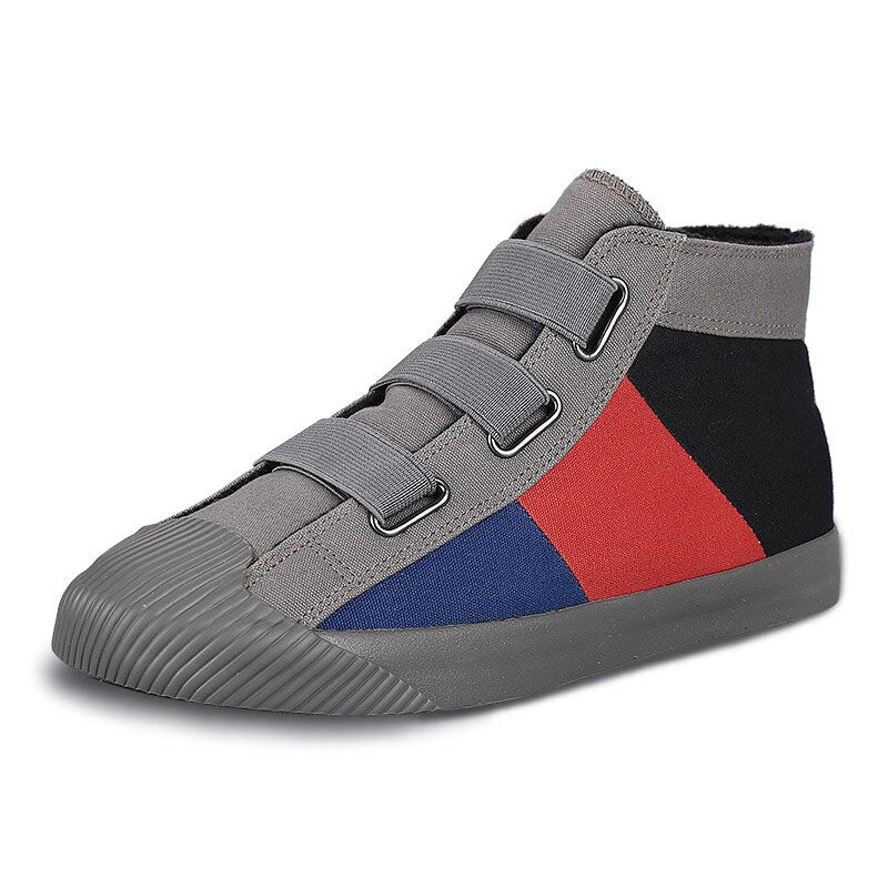 Zapatos De Skate De Bucle De Gancho Informales Deportivos Con Bloqueo De Color Elegante Para Hombres