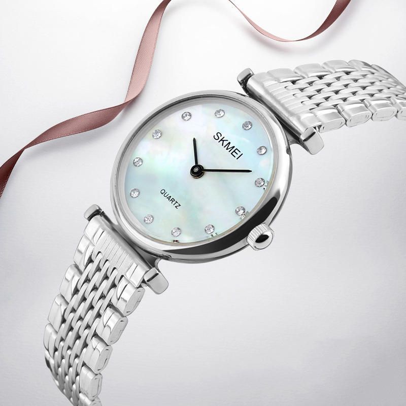 1223 Diamantes De Imitación Reloj De Pulsera Impermeable Para Mujer Reloj De Estilo Casual Relojes De Cuarzo