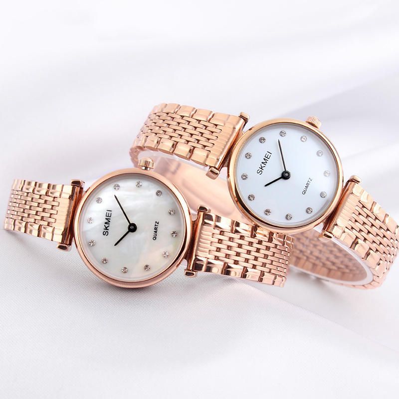 1223 Diamantes De Imitación Reloj De Pulsera Impermeable Para Mujer Reloj De Estilo Casual Relojes De Cuarzo