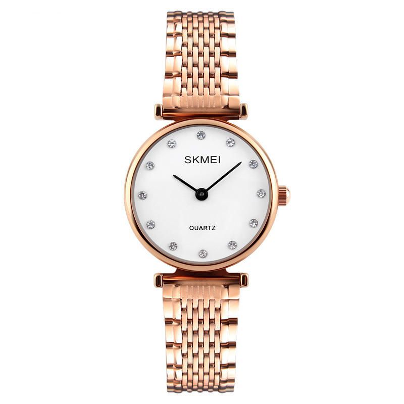 1223 Diamantes De Imitación Reloj De Pulsera Impermeable Para Mujer Reloj De Estilo Casual Relojes De Cuarzo