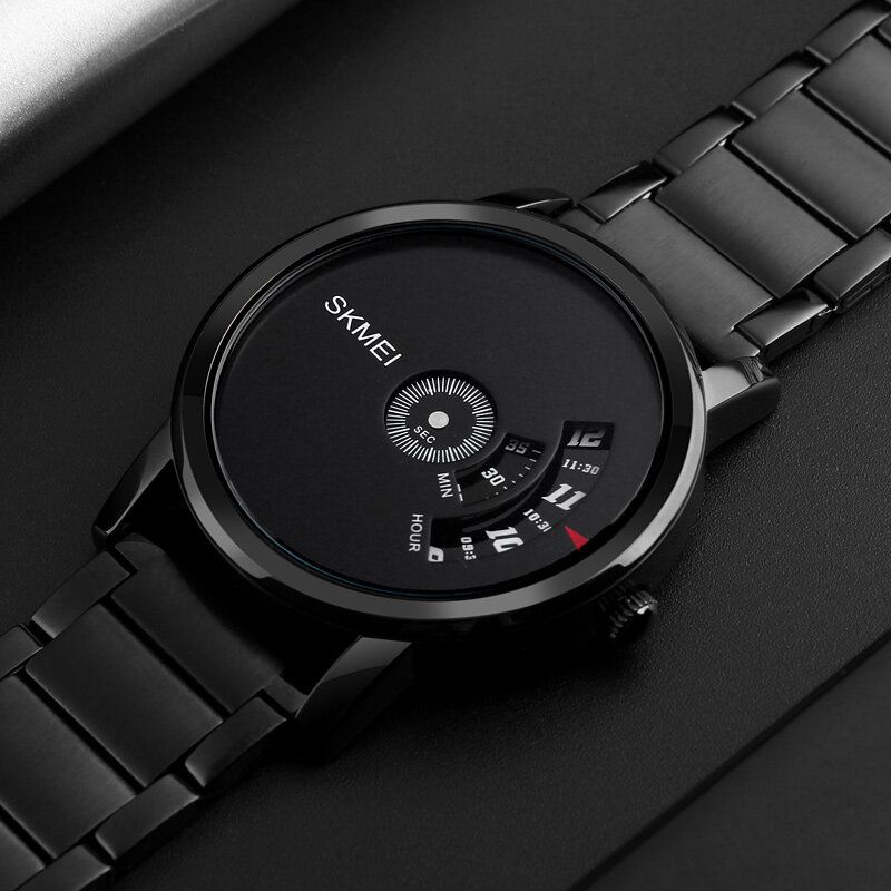 1260 Reloj Creativo De Negocios Reloj De Pulsera De Cuarzo Para Hombre Con Correa De Acero Inoxidable De Lujo