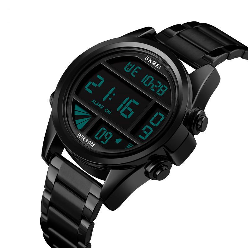 1448 Reloj De Moda Para Hombre Reloj Digital Deportivo Multifunción Impermeable