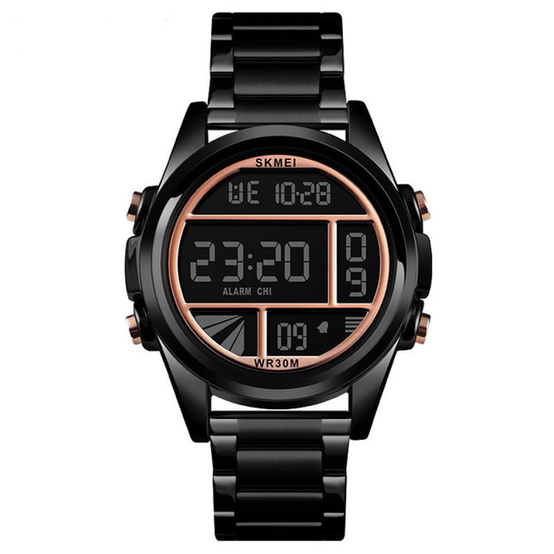 1448 Reloj De Moda Para Hombre Reloj Digital Deportivo Multifunción Impermeable