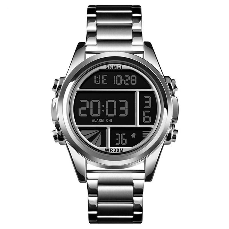 1448 Reloj De Moda Para Hombre Reloj Digital Deportivo Multifunción Impermeable