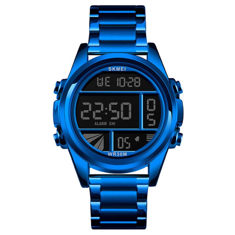 1448 Reloj De Moda Para Hombre Reloj Digital Deportivo Multifunción Impermeable