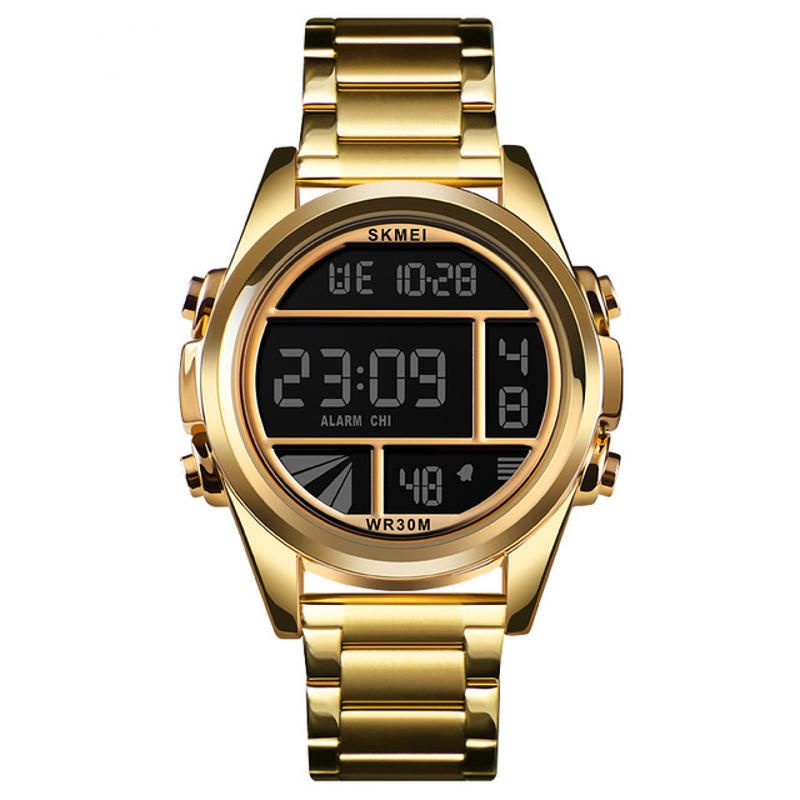 1448 Reloj De Moda Para Hombre Reloj Digital Deportivo Multifunción Impermeable