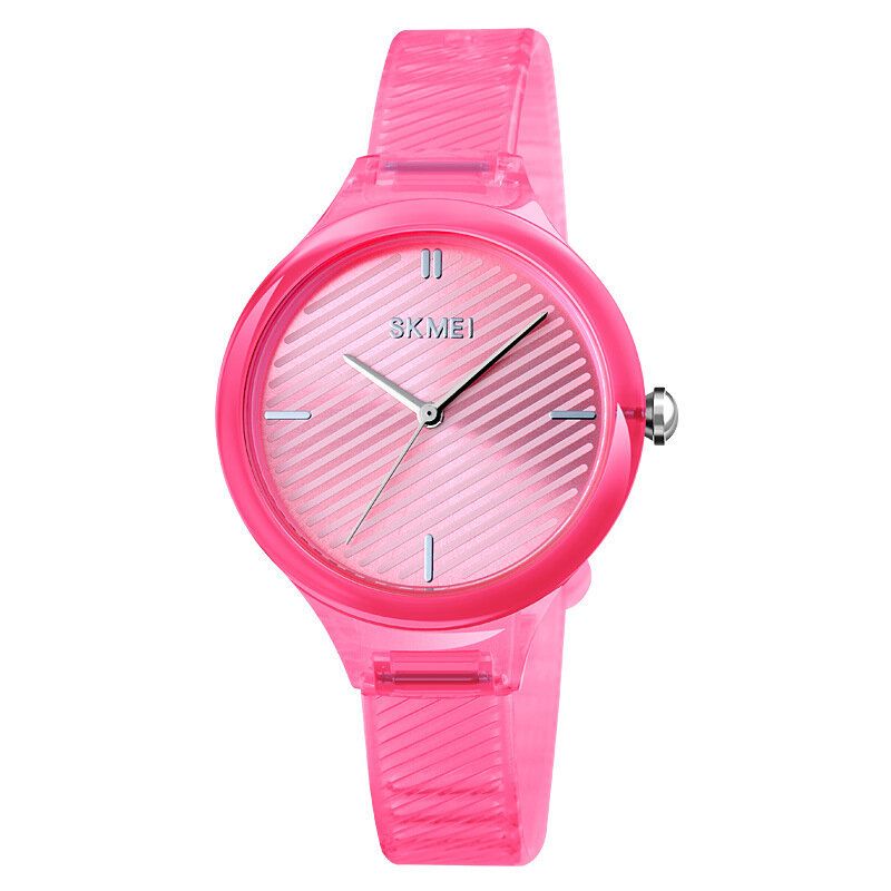 1714 Reloj De Mujer De Moda Reloj De Cuarzo De Señora Impermeable Transparente Colorido