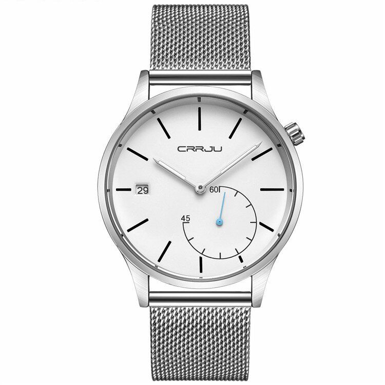 2129 Calendario Informal Correa De Cuero Dial De Trabajo Reloj De Pulsera Para Hombre Reloj De Cuarzo