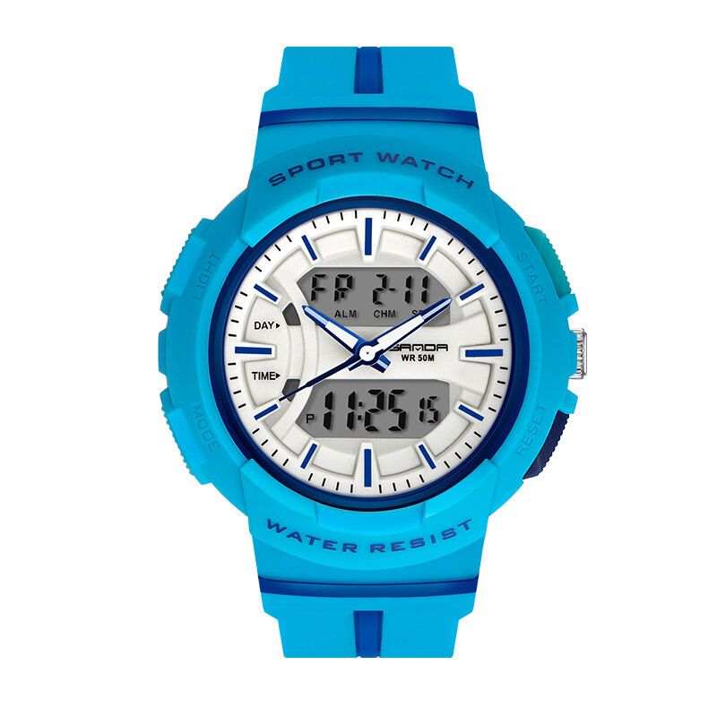 3003 Freash Color Fashion Style Pantalla Luminosa Reloj Digital De Doble Pantalla A Prueba De Golpes