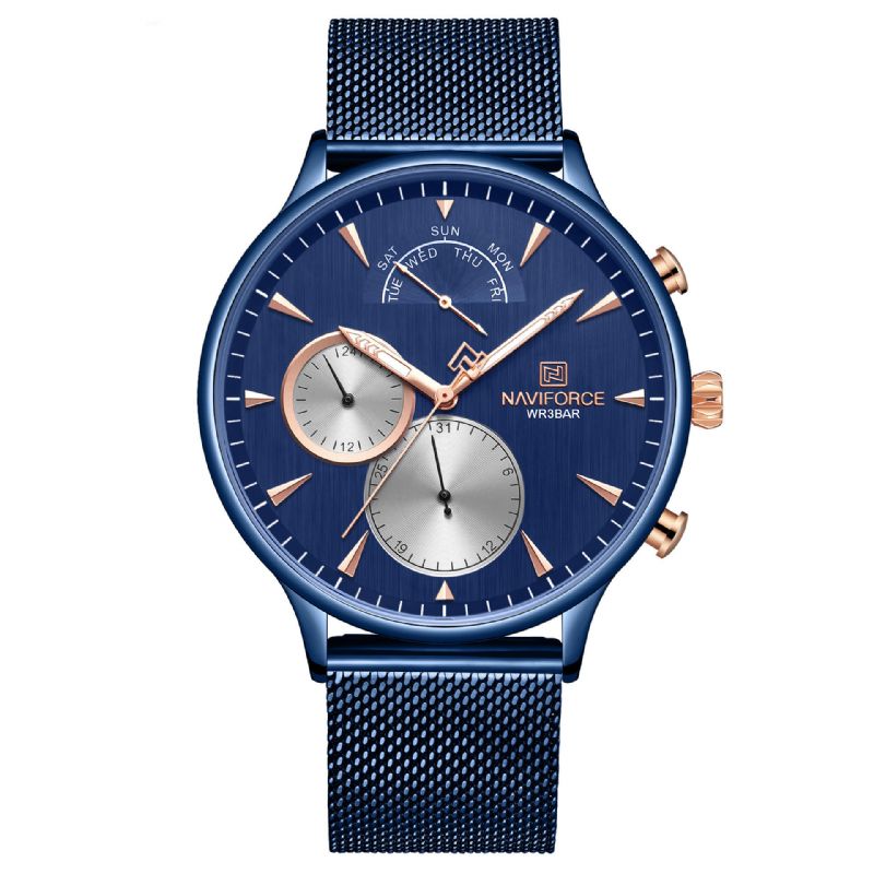 3010 Reloj De Pulsera Ultra Fino De Estilo Casual Para Hombre Reloj De Cuarzo Con Banda De Acero Inoxidable