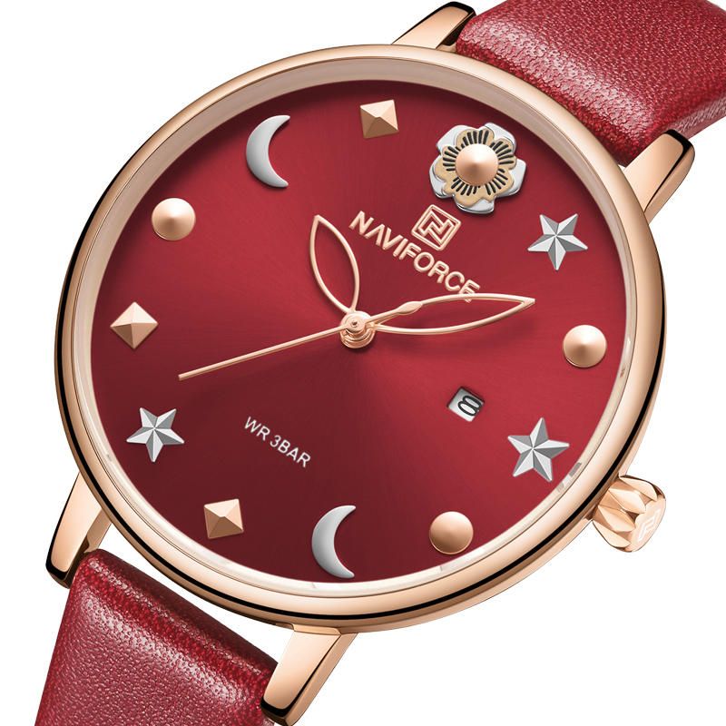 5009 Moon Star Design Casual Style Mujeres Reloj De Pulsera Regalo Impermeable Reloj De Cuarzo