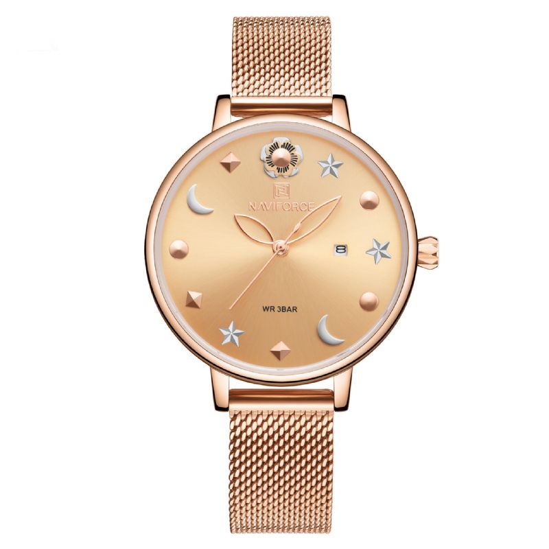 5009 Moon Star Design Casual Style Mujeres Reloj De Pulsera Regalo Impermeable Reloj De Cuarzo