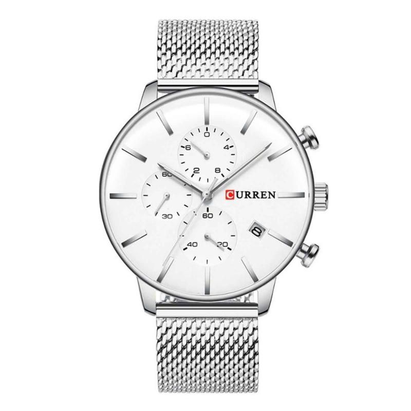 8339 Reloj De Moda Para Hombres De Negocios Reloj De Cuarzo Con Esfera Grande Impermeable De Lujo Ligero