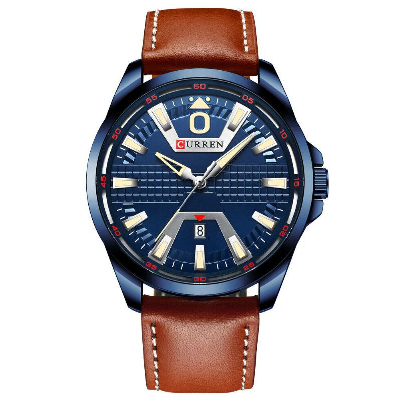 8379 Reloj De Pulsera De Estilo Casual Para Hombre Calendario Pantalla Luminosa Relojes De Cuarzo