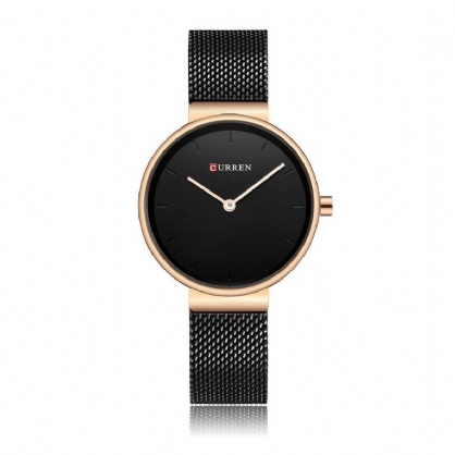 9016 Reloj De Cuarzo Para Mujer Estilo Casual Dial Simple Correa De Aleación De Lujo Reloj De Pulsera Para Mujer