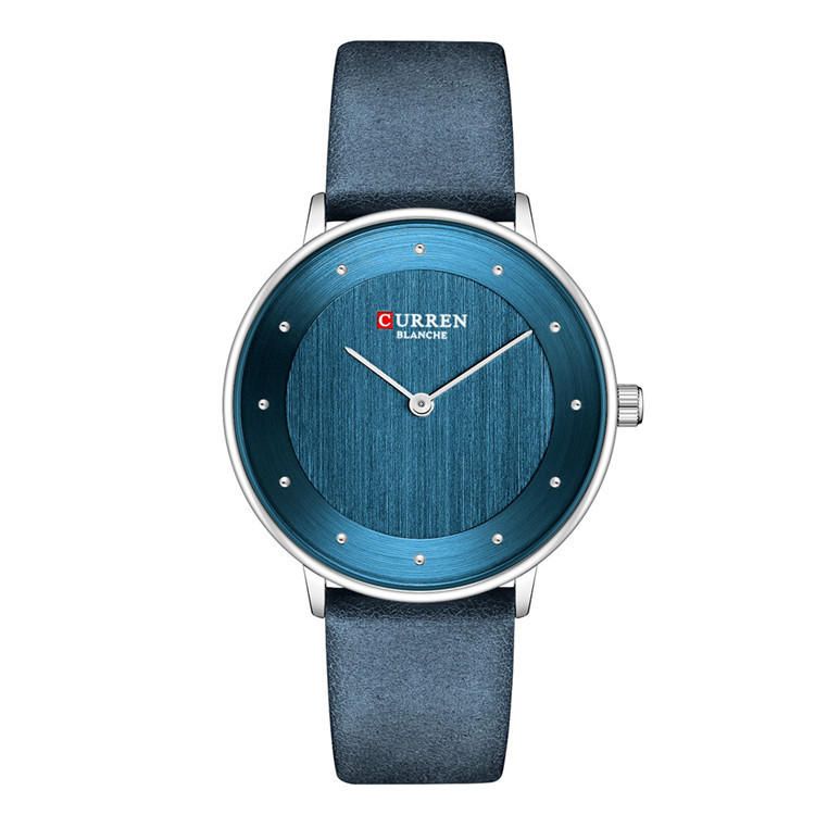 9033 Estuche De Esfera Ultrafina Reloj De Cuarzo De Estilo Casual Reloj De Mujer De Negocios Con Banda De Cuero