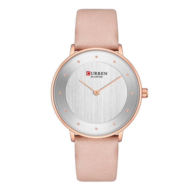 9033 Estuche De Esfera Ultrafina Reloj De Cuarzo De Estilo Casual Reloj De Mujer De Negocios Con Banda De Cuero