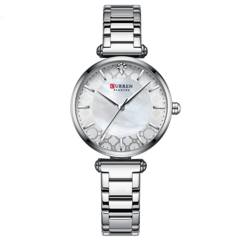 9072 Reloj De Pulsera Impermeable De Estilo Casual Para Mujer Relojes De Cuarzo Con Banda De Acero Inoxidable