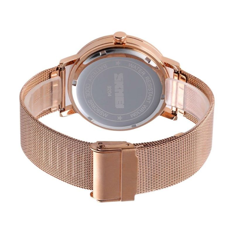 9204 Diseño Hueco Dial Creativo Impermeable Correa De Acero Inoxidable Moda Casual Hombres Reloj De Cuarzo