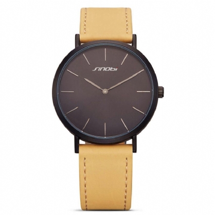 9691 Reloj Para Mujer Reloj De Pulsera De Cuarzo Para Mujer De Marca De Lujo Con Correa De Cuero Pu Simple